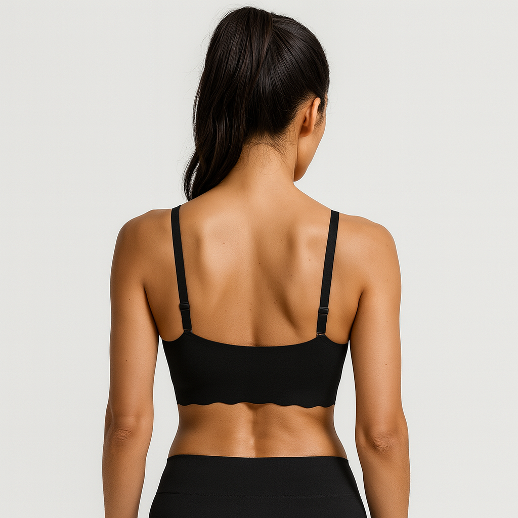 Ladies Seamless Bra Combo – Black, Grey and White Non-Padded Bralette with Straps (Copy)