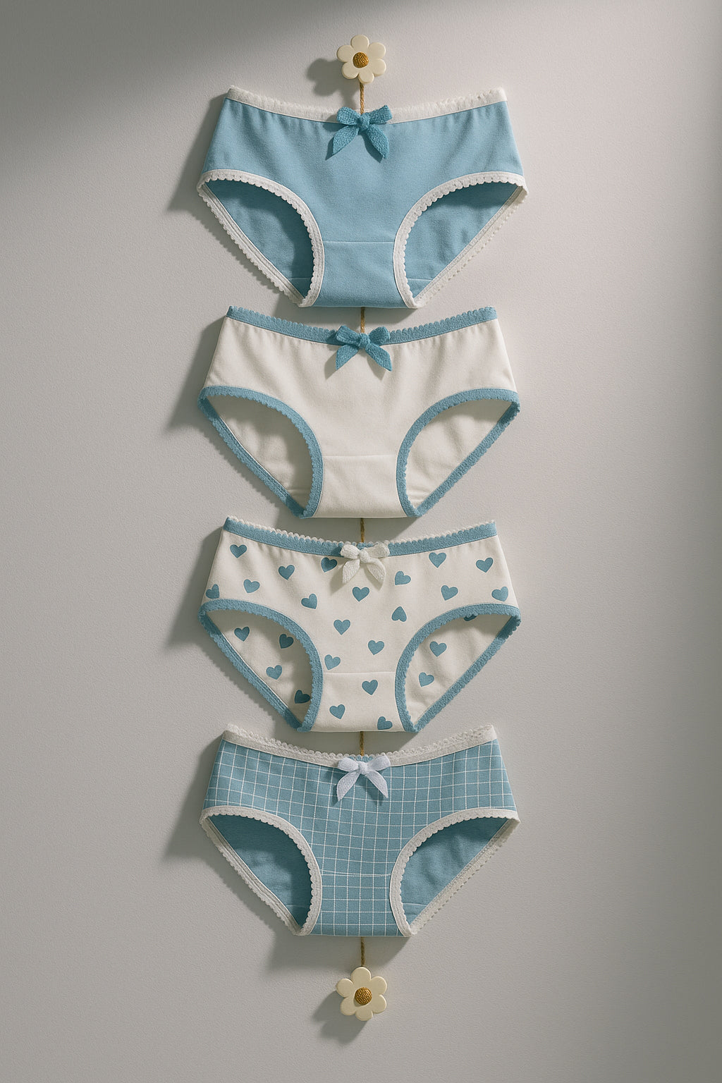 Pack of 5 Stylish Cotton Printed Panties for Women | Mid Waist Innerwear with Comfort Fit