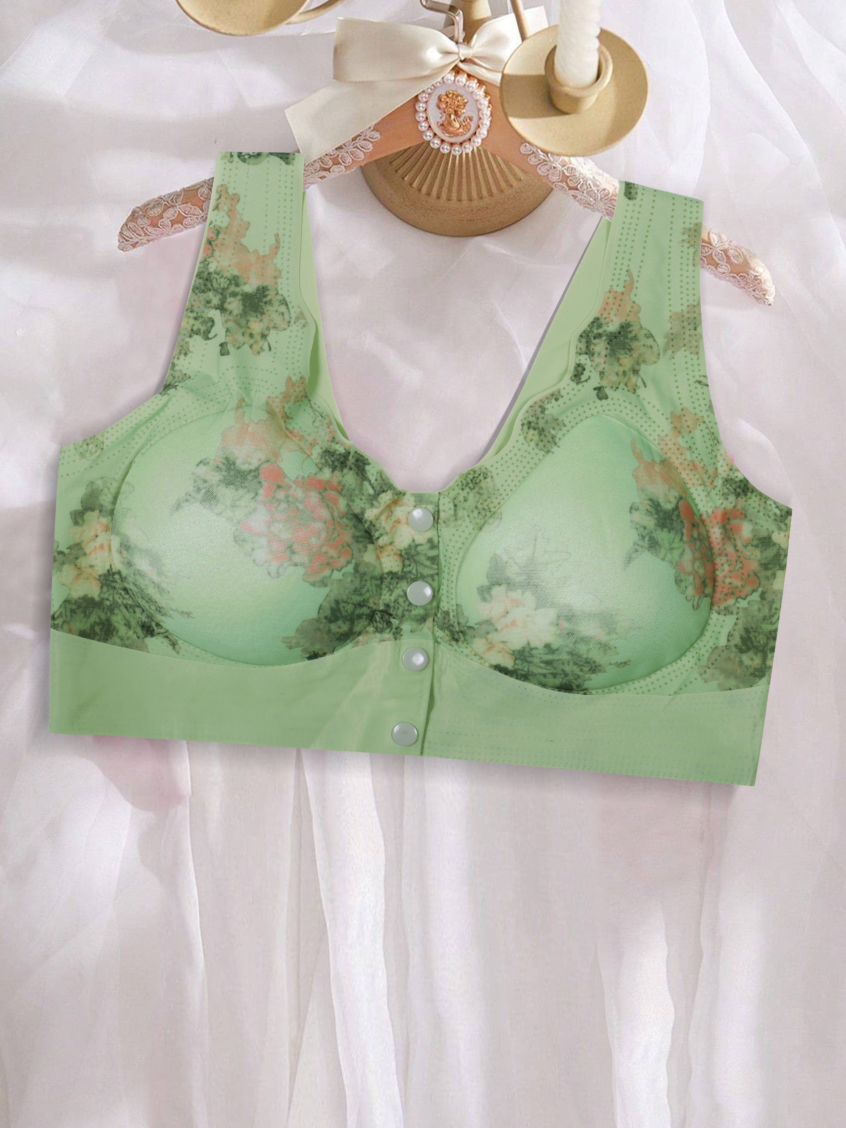 Women’s Everyday Wear Bra Combo – Front Open Floral Print