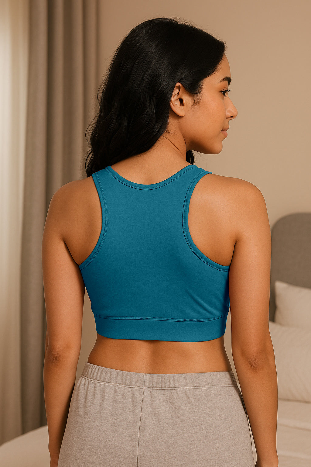 Women’s Workout & Yoga Sports Bra Set – Pack of 2  Solid Racerback Bras