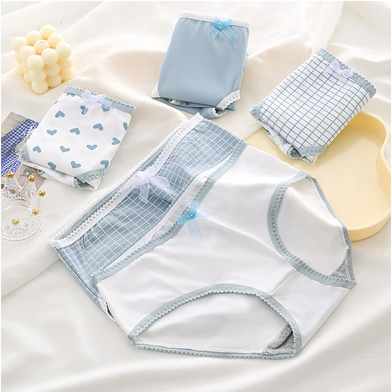 Women’s Cotton Mid Waist Underwear Set | Pack of 5 Printed Panties for Daily Wear