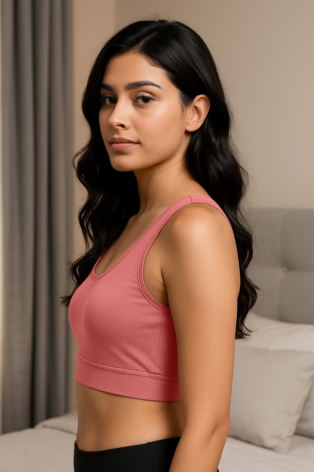 Women’s Racerback Sports Bra Twin Pack 2 – Solid Activewear for Gym Wear