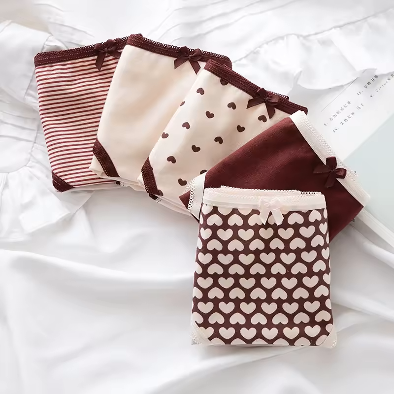 Pack of 5 Ladies Cotton Panties – Skin-Friendly, Durable & Stylish Mid-Rise Underwear