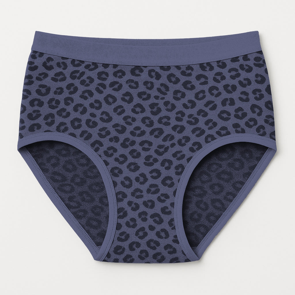 Pack of 6 Women’s Printed Cotton Panties | Leopard Design Mid Waist Comfortable Underwear
