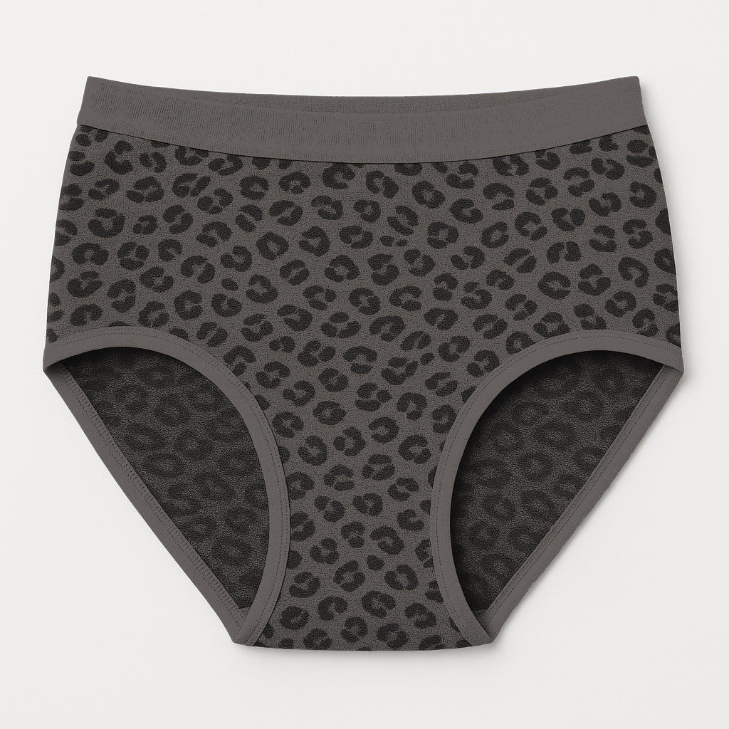 Pack of 6 Women’s Printed Cotton Panties | Leopard Design Mid Waist Comfortable Underwear