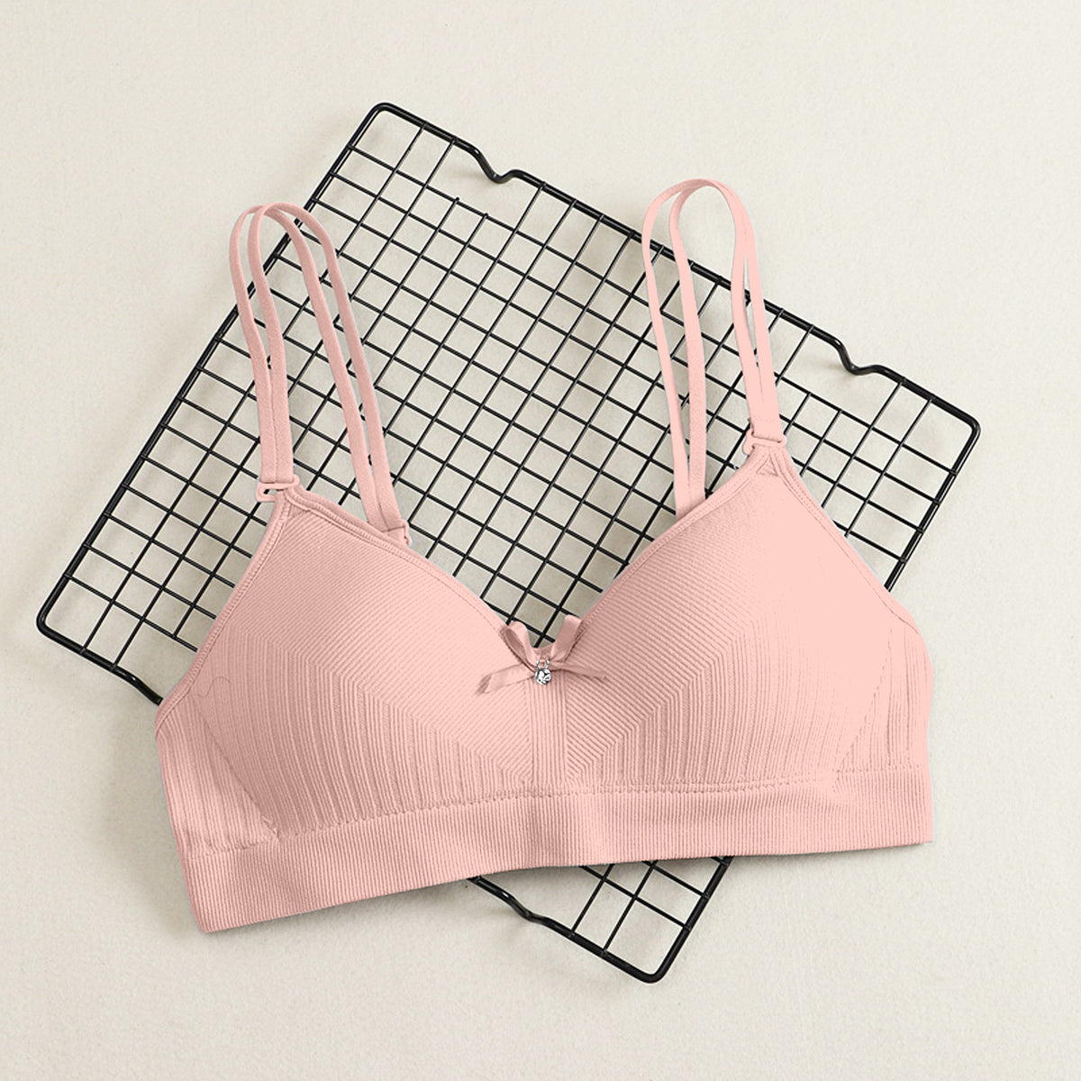 Comfortable Everyday Bra with Dual Straps – Black & Skin Color Pack