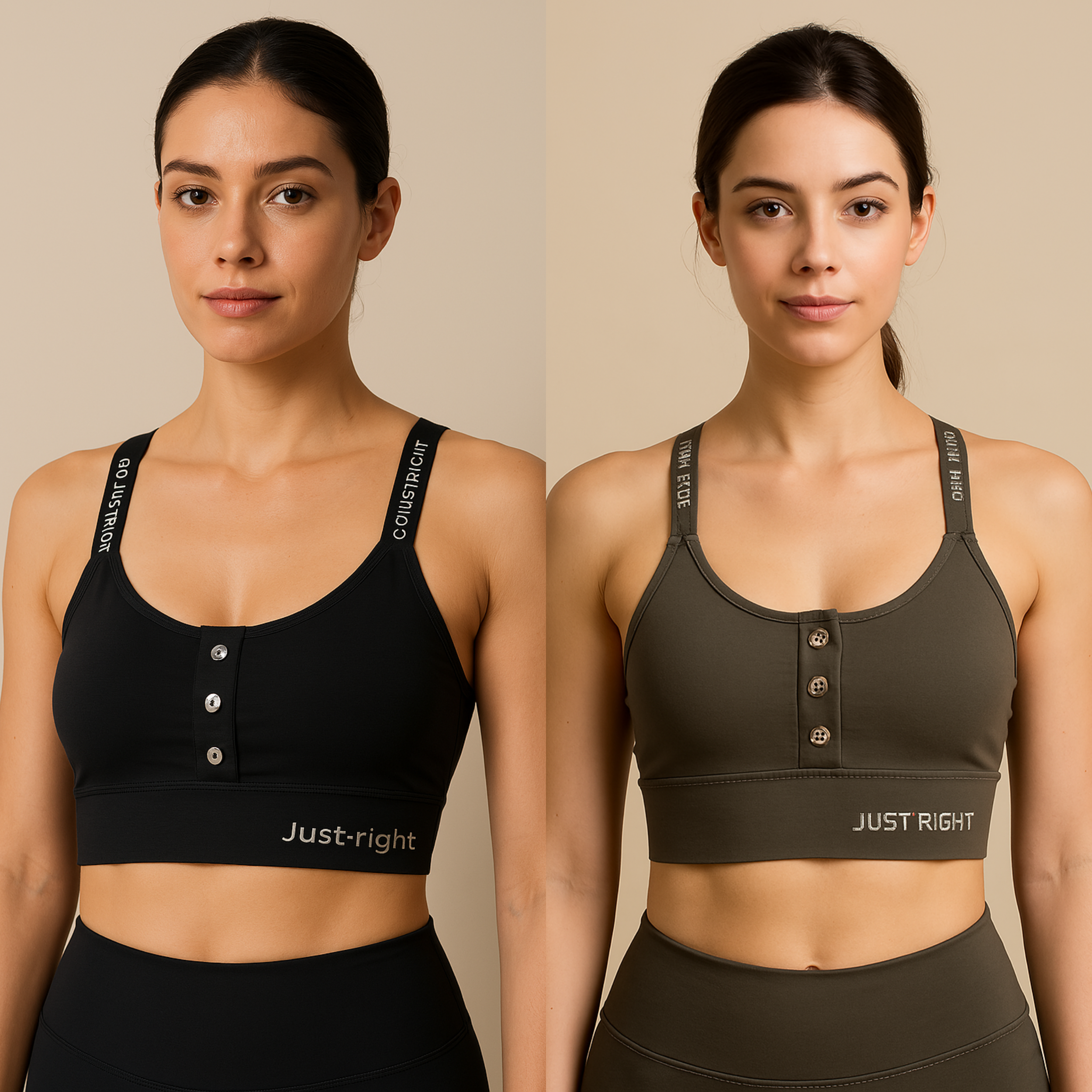 Sports Bra for Women with Elastic Band – Pack of 2 Activewear
