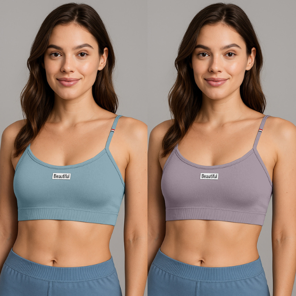 Pack of 2 Stretch Bralette for Women | Stylish Crop Top