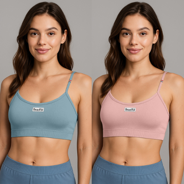 Lightweight Seamless Bralette for Women | Pack of 2 Stylish Bras