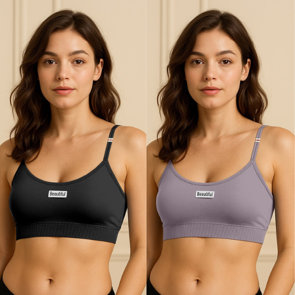 Women’s Trendy Bralette Set | Seamless Stretch Bra Pack