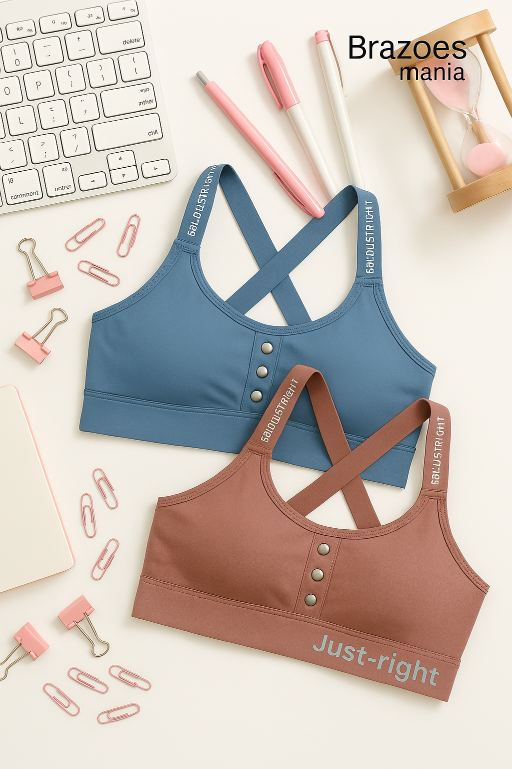 Racerback Activewear Bra – Breathable & Soft Fabric