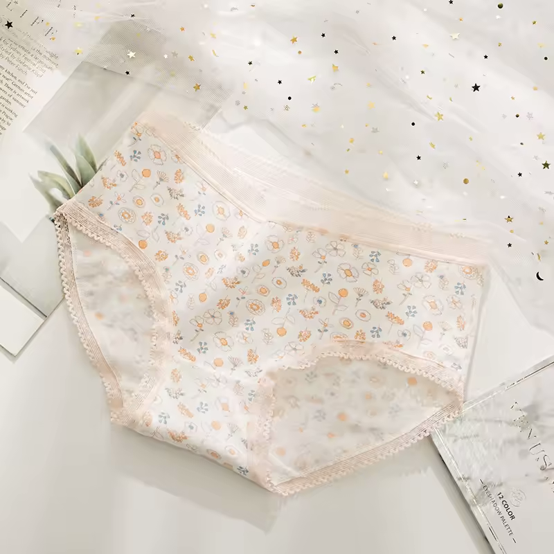 Pack of 5 Stylish Cotton Panties for Women – Printed Daily Wear Mid-Rise Briefs