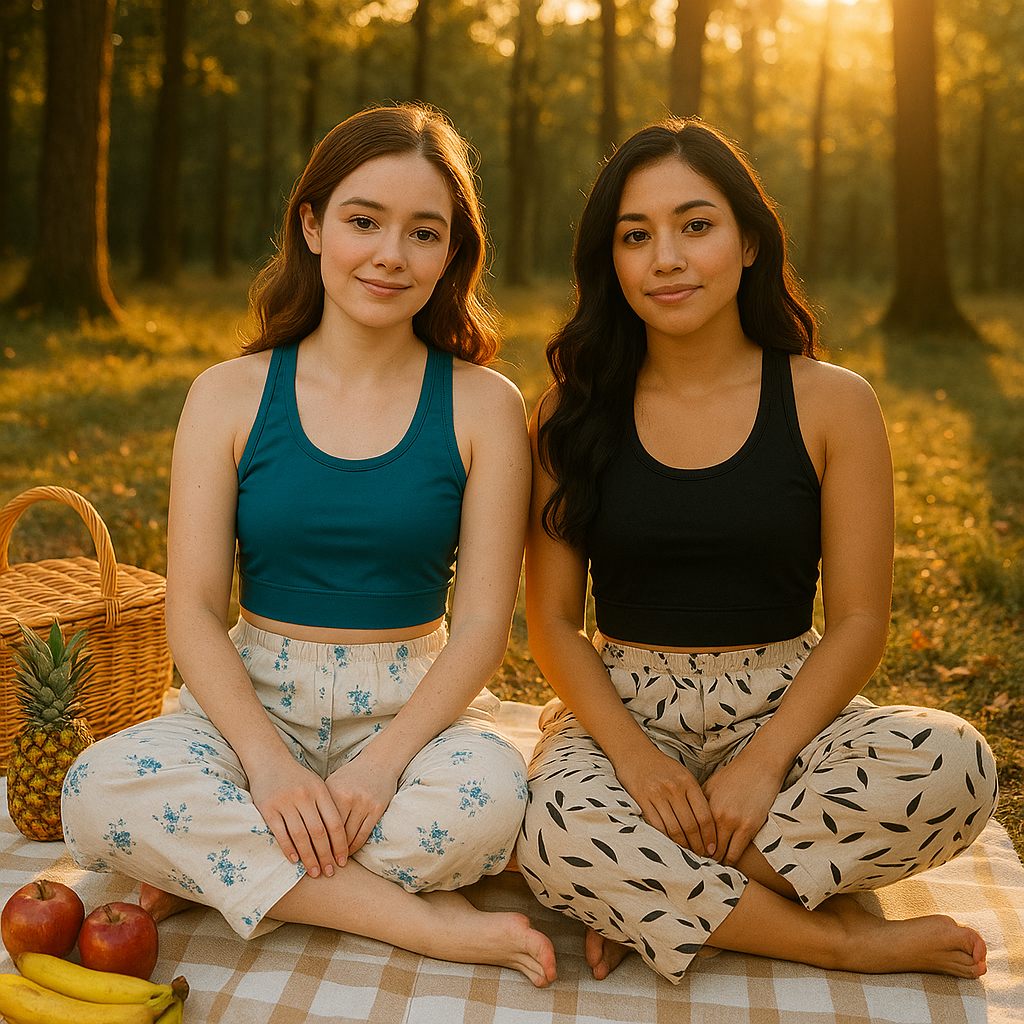 Pack of 2 Women’s Workout Bras –  Solid Racerback Activewear for Daily Use