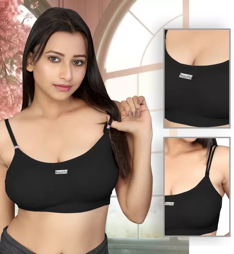 Pack of 2 Seamless Bralette for Women | Soft Stretch Crop Top Bra