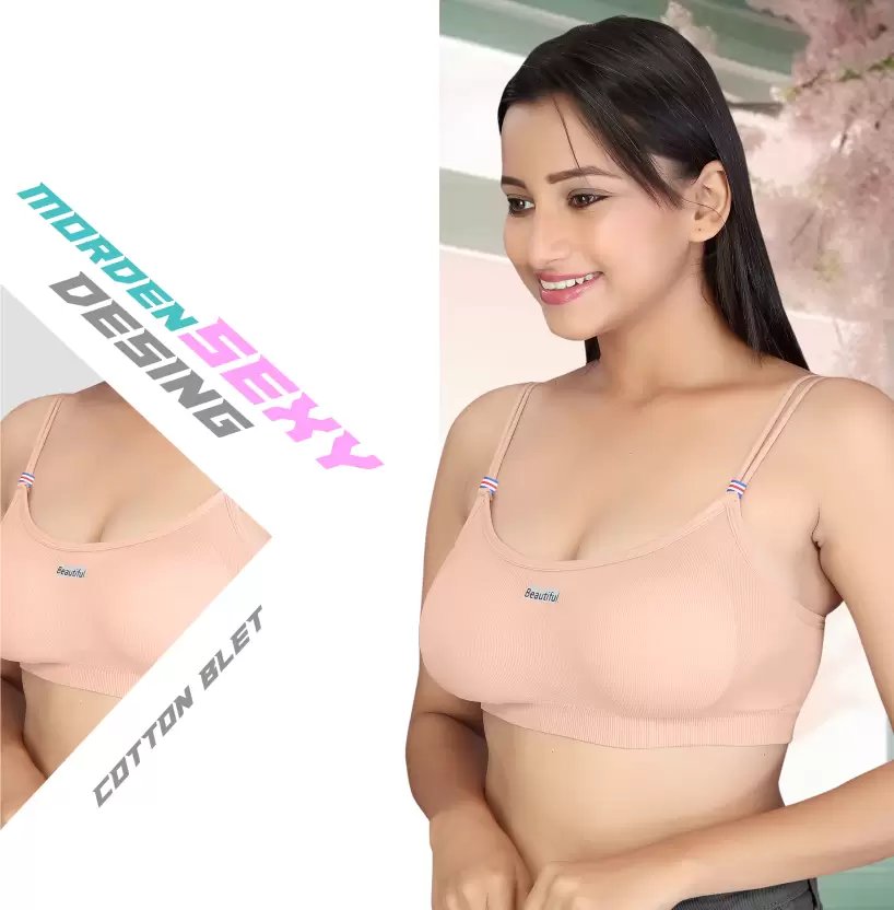 Soft Bralette for Women | Pack of 2 Seamless Crop Top Bras