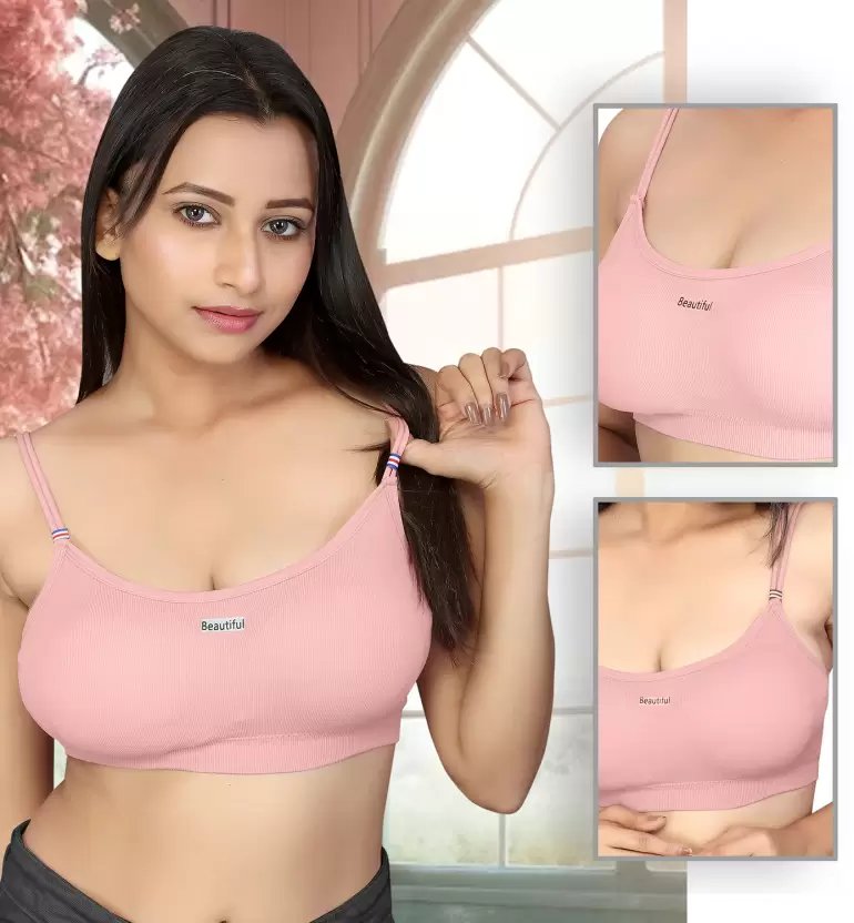 Bralette Pack of 2 for Girls | Stretchable Crop Top Bra