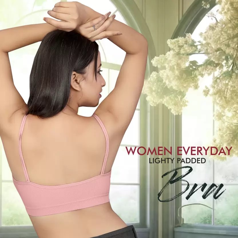 Bralette Pack of 2 | Women’s Soft Seamless Crop Top Bra