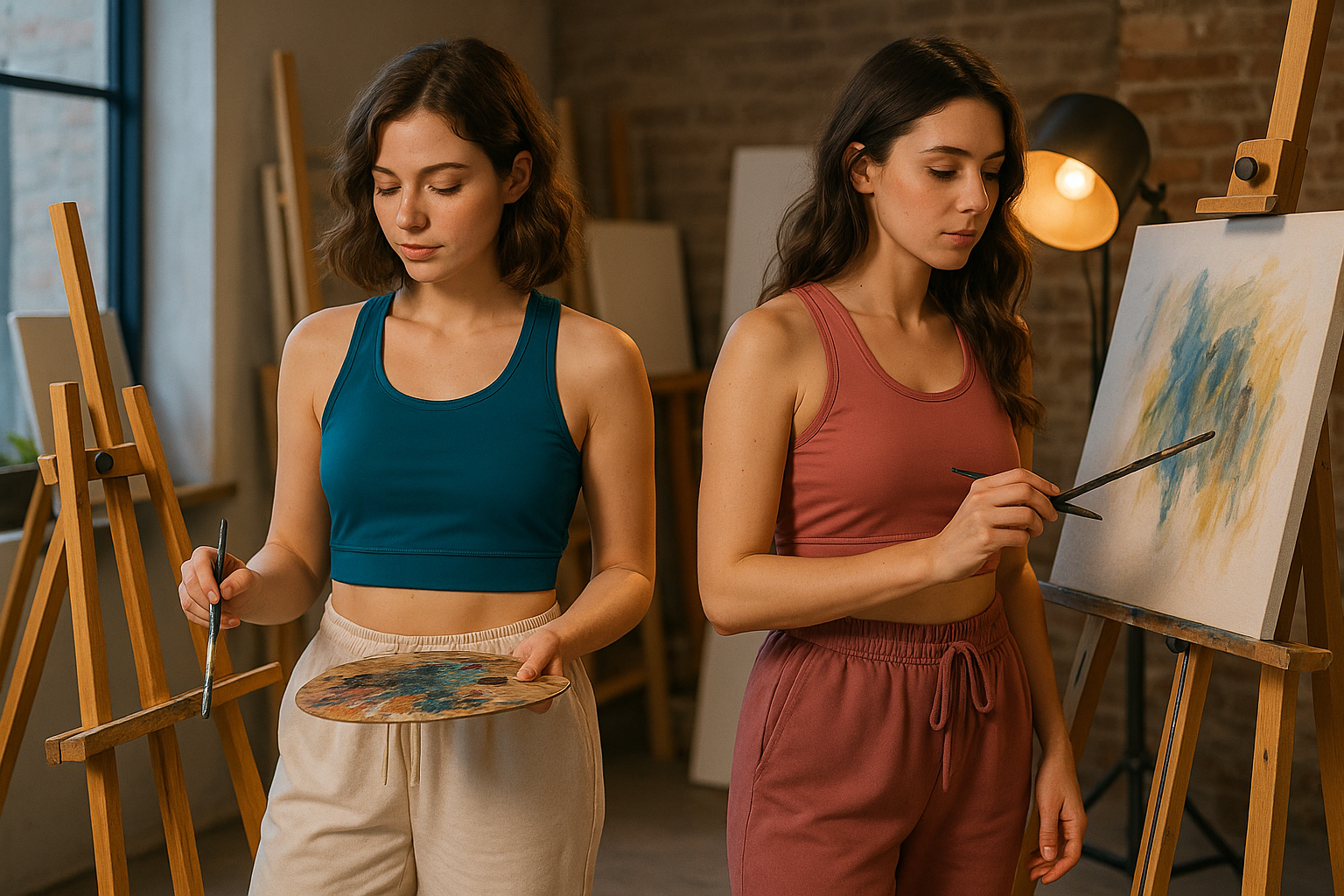 Women’s Racerback Sports Bra Twin Pack 2 – Solid Activewear for Gym Wear